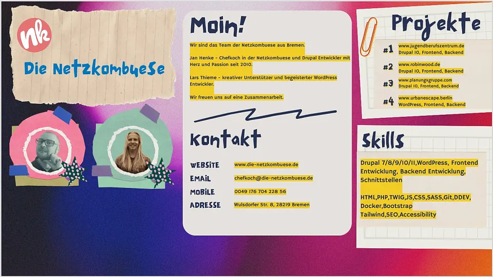 Kurzprofil Die Netzkombuese 