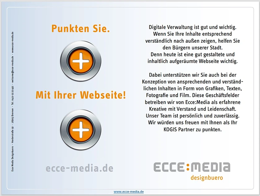 Kurzprofil Ecce:Media Designbüro