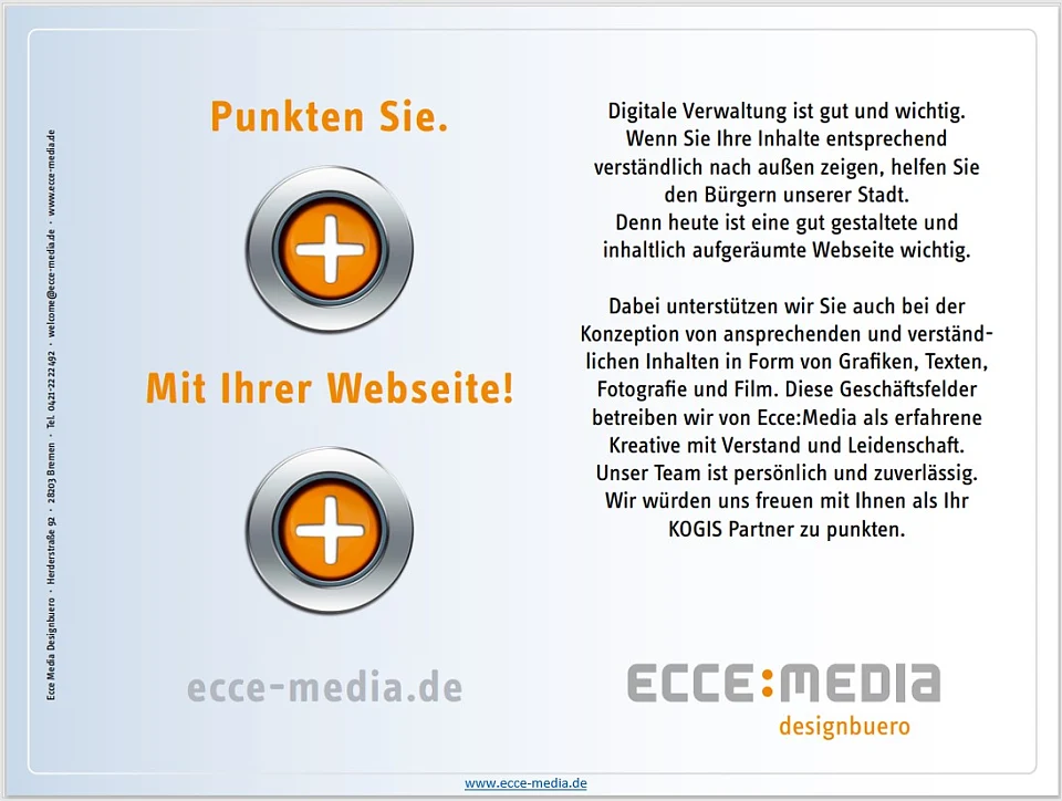 Kurzprofil Ecce:Media Designb&uuml;ro