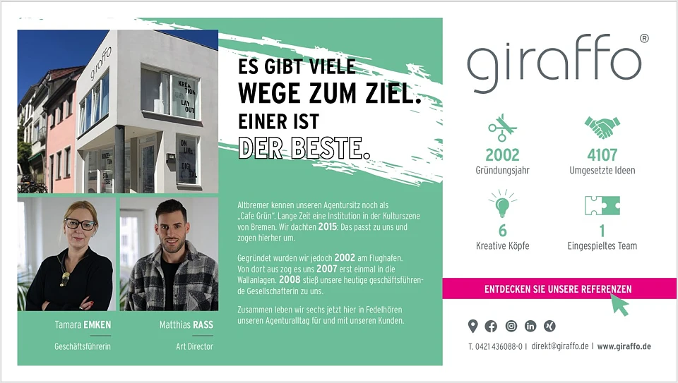 Kurzprofil giraffo GmbH