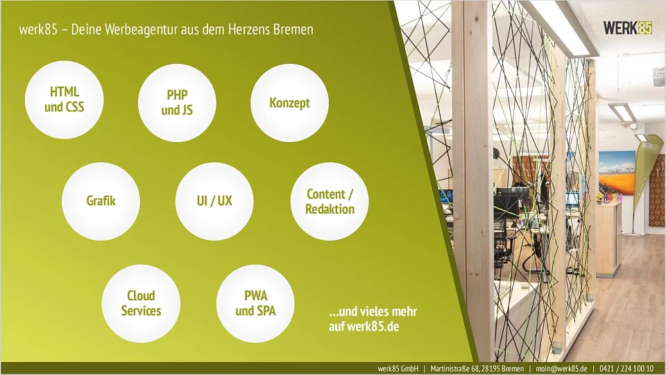 Kurzprofil werk85 GmbH